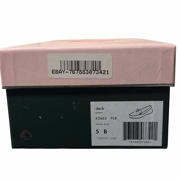 Kate Spade Boat Party - Patent Leather Blazer Blue Shake Loafer - Women’s Sz 5B - Picture 6 of 7